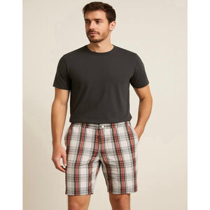 NBN Gear Men's Plaid Shorts Size 40 White Red‎ Plaid Eclectic Grandpa Preppy